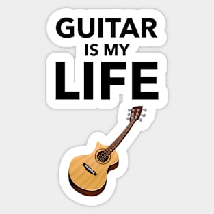 Guitar Is My Life Sticker